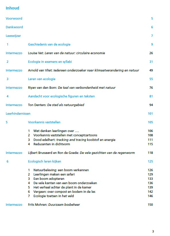 Ecologie: leren & onderwijzen