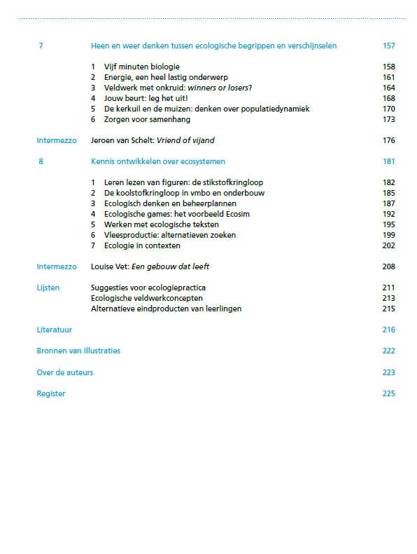 Ecologie: leren & onderwijzen